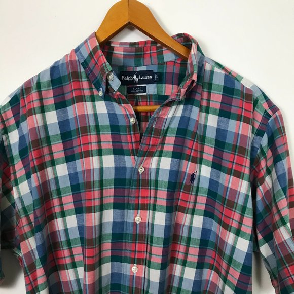 Ralph Lauren Other - Ralph Lauren Blake Cotton Checked L Button Shirt